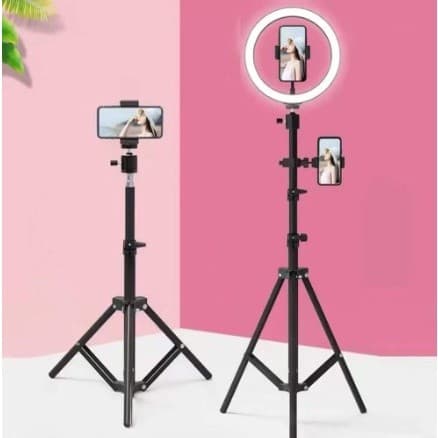 Ring Light Completo Iluminador Portátil  8 10 12 14  Polegadas 26cm Tripé 2,0  Com Suporte Para Celular 2.10 Metros