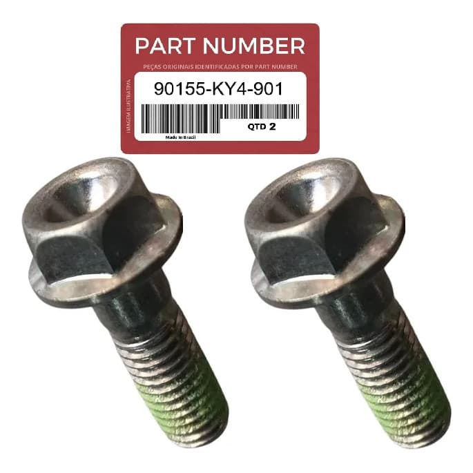 Parafuso Fixação Pinça Freio Honda Titan 150 Original - 2un