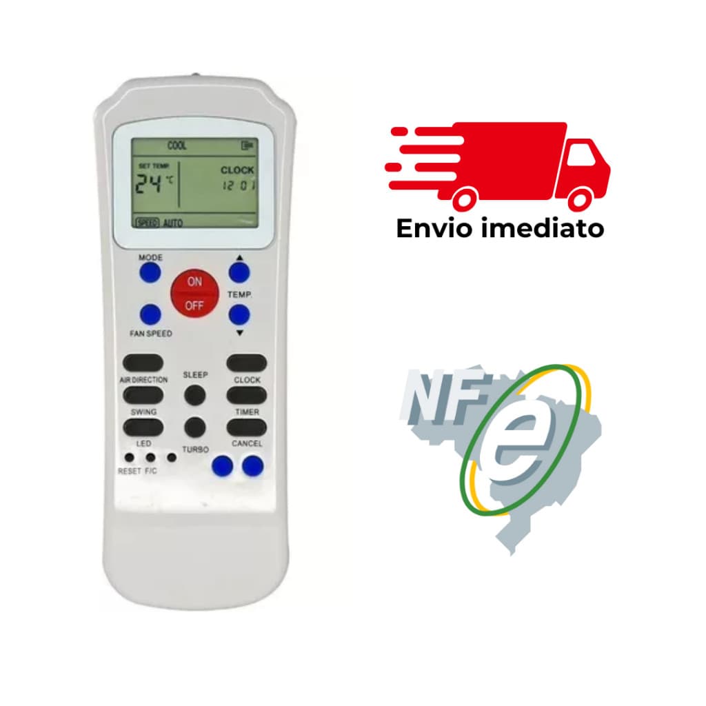 Controle Compatível Com Ar Split Carrier Springer R14a/ce