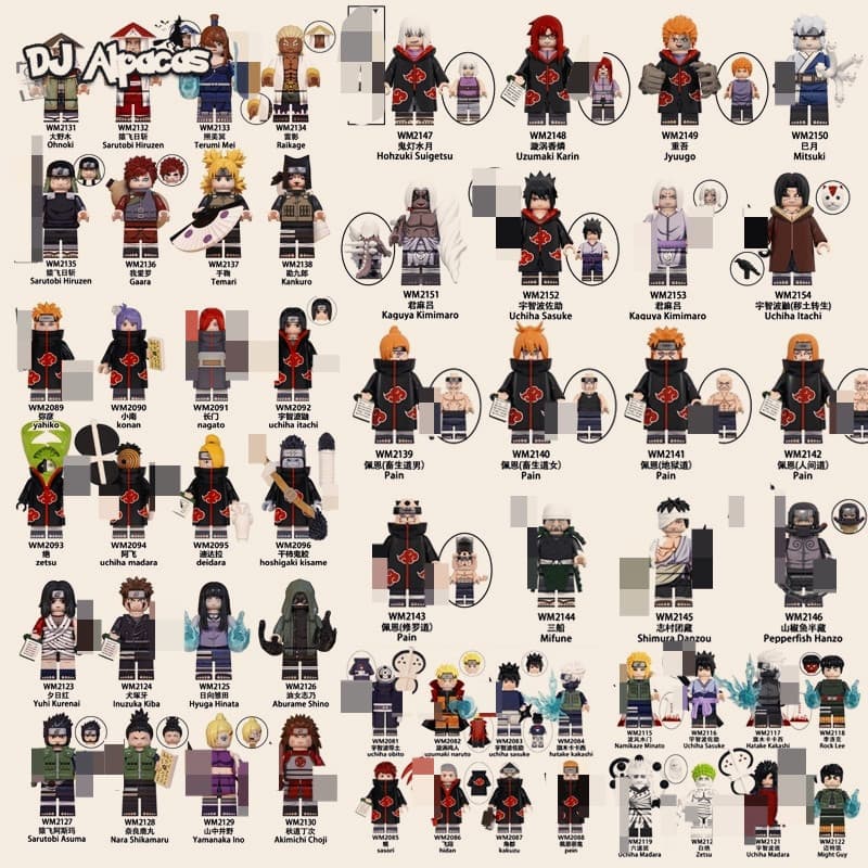 Blocos De Construção Figuras Brinquedo Colecionável WM2140 WM2141 WM2142