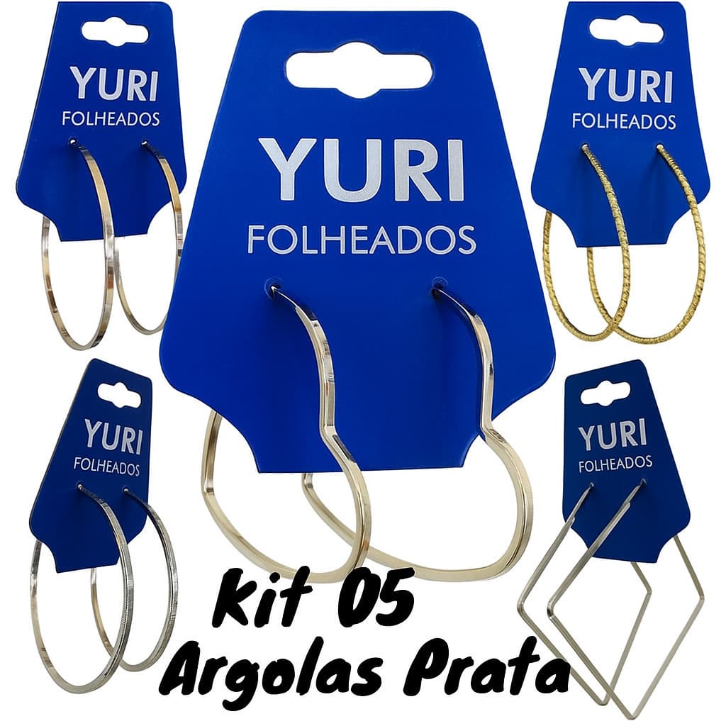 ✨ Kit 5 Brincos de Argolas Exclusivas – Prata 925 com Garantia 1 Ano ✨