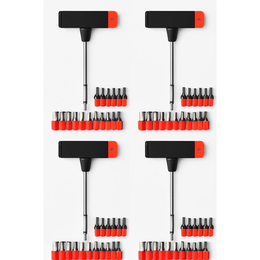 Kits Jogo de Chaves T com 21 Peças - 20 Bits + Soquete em Aço Carbono | Alta Durabilidade e Versatilidade