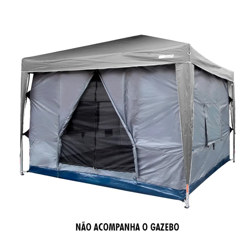 BARRACA PARA GAZEBO TRANSFORM NTK 5 A 6 PESSOAS COM PROTEÇÃO E VENTILAÇÃO
