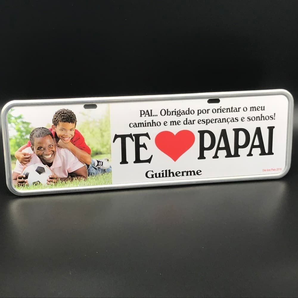 PRESENTE Criativo DIA DAS PAIS, Pais, Placa em METAL Personalizada Decorativa  com Foto e Mensagem