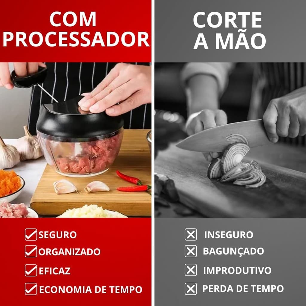 Processador de Alimentos Semi Automático com Dispenser P