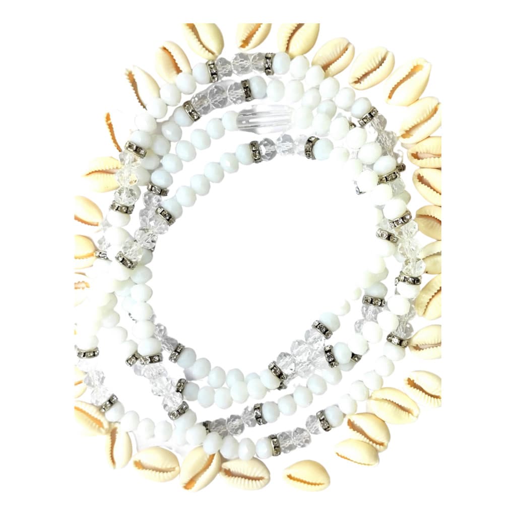 Guia De Proteção Orixá Oxalá Em Cristal Branco E Translúcido