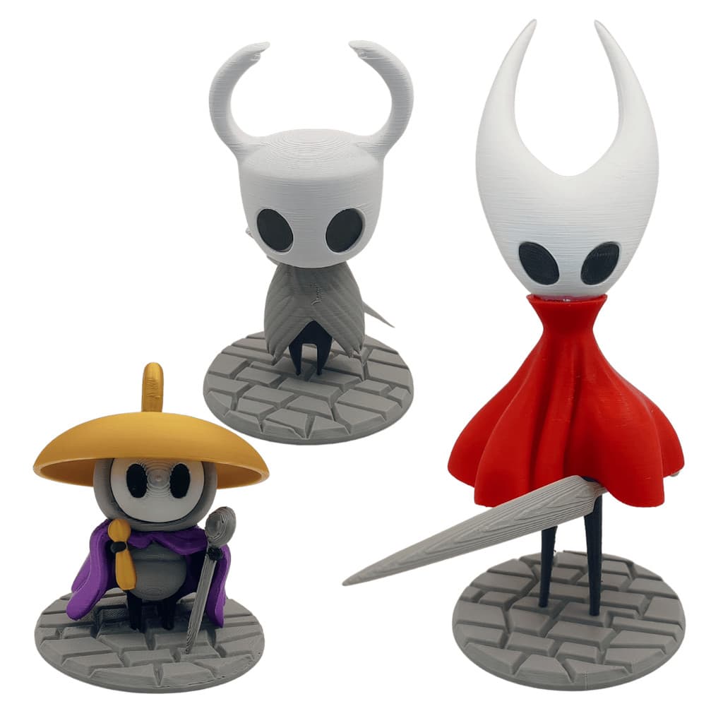 Boneco Hollow Knight O Cavaleiro, Hornet e o Sherma