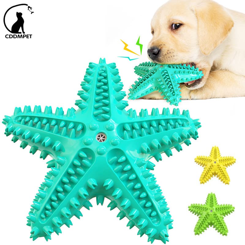 Estrela do Mar Voz Animal de Estimação Brinquedo Cachorro Molindo Barra de Dentes Escova Mastigar Brinquedos