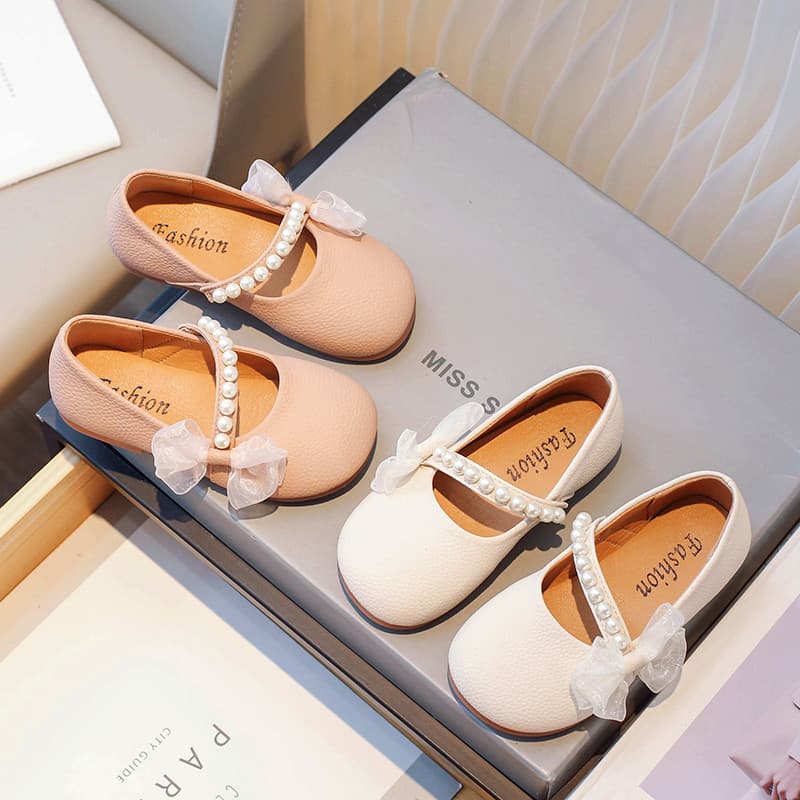 Meninas sapatos de couro 2026 primavera outono novo estilo sapatos infantis meninas princesa sapatos de sola macia ervil