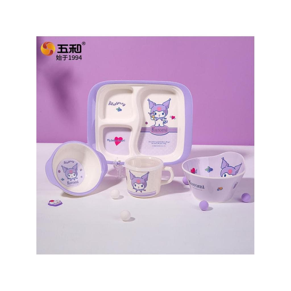 Talheres infantis de qualidade alimentar melamina prato de jantar infantil desenho animado tigela fofa de alto valor