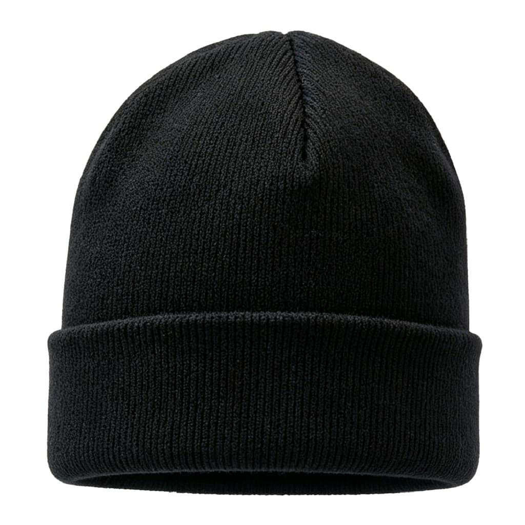 Touca Gorro Macia de Frio Adulto Unissex Inverno Quentinha Lisa Preto