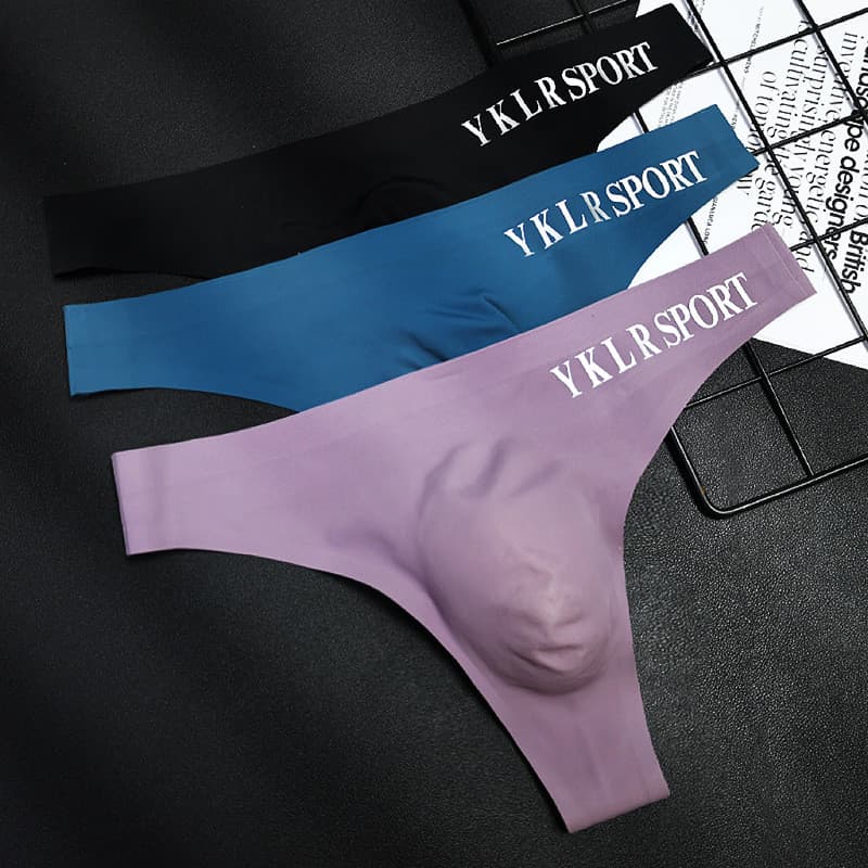 Calça masculina ultrafina de seda gelada Minhost, sem costura, exportada para a Europa, América, ajuste invisível confor