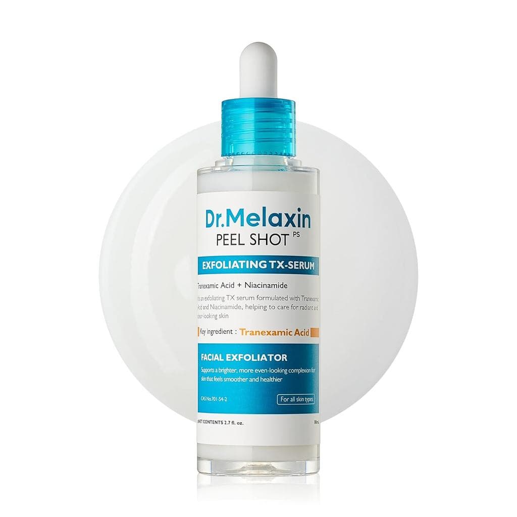 Dr.Melaxin Peel Shot Sérum Esfoliante TX 80ml – 99% Ácido Tranexâmico Puro e Niacinamida + AHA PHA Esfoliante Iluminador