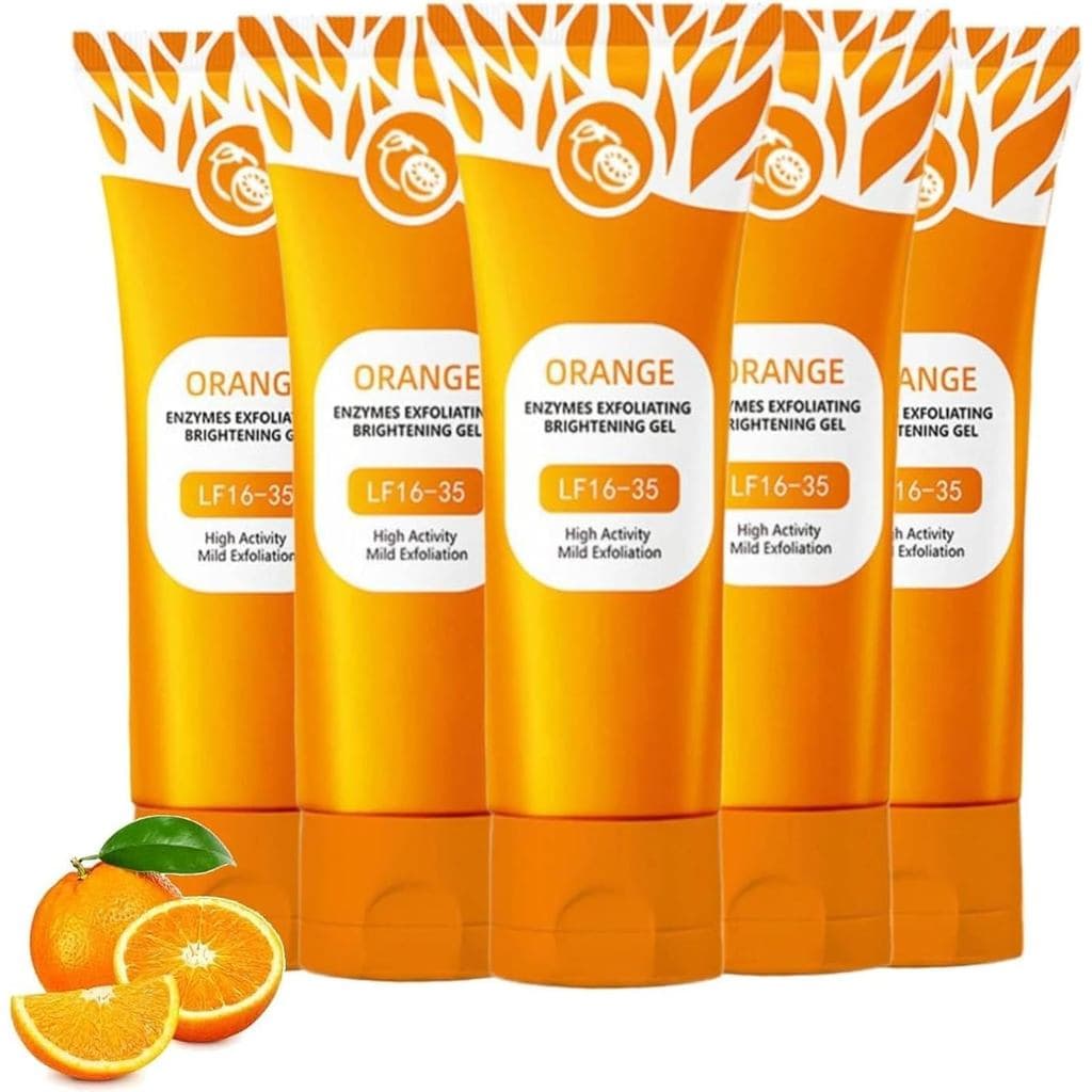 Gel Esfoliante Iluminador Laranja, 50 g Gel Esfoliante, Esfoliante Corporal, Suave para o Rosto, p