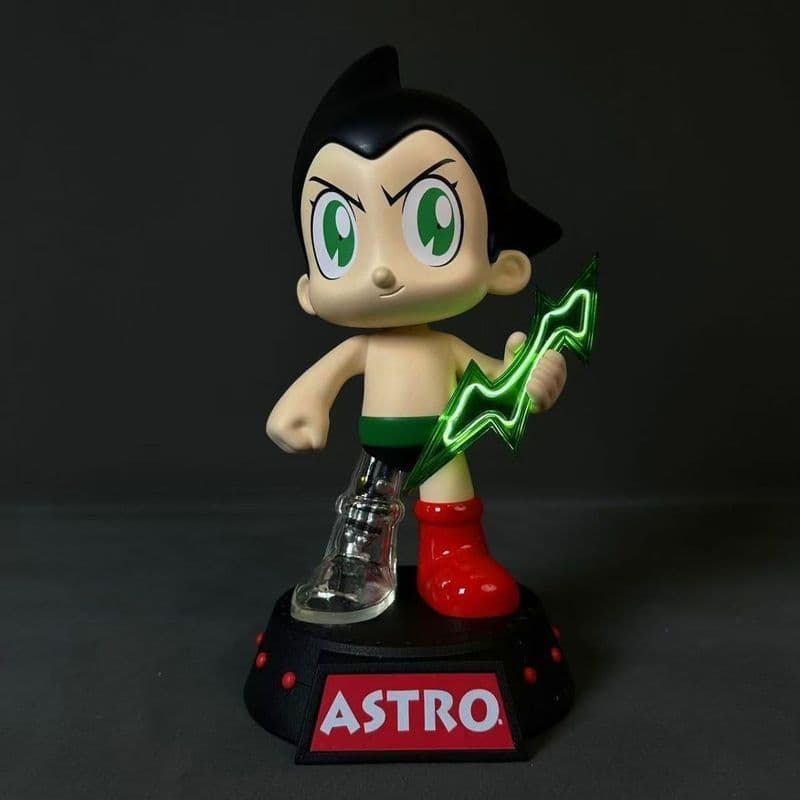 Qionghai City Wuqiao Merchandise Co., Ltd. Braço de ferro Astro menino madeira na moda mecânico Punk luminoso GK resina