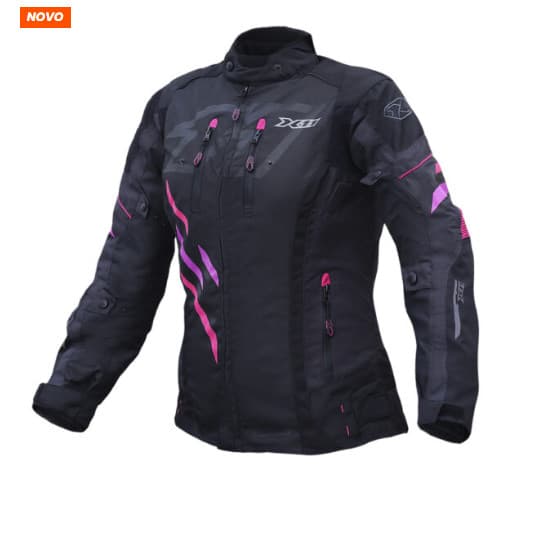 Jaqueta Moto Motociclista X11 Iron3 Sporadic Rosa Roxo