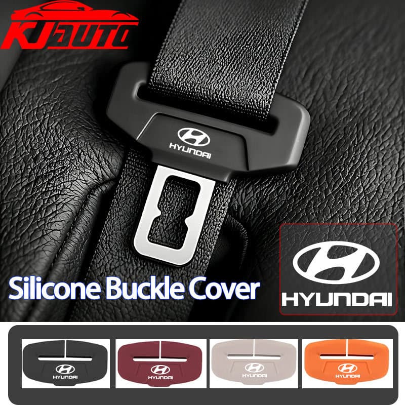 Capa Protetora De Fivela De Cinto De Segurança De Carro Hyundai De Silicone Macio Anticolisão Plugue Para Accent Creta S