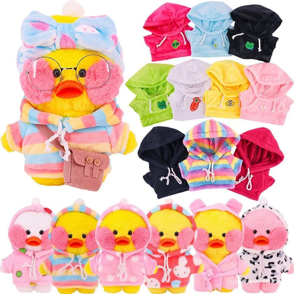 Kawaii Lalafanfan Roupas 30 Cm Amarelo Duck Clothes Plush Toy Frete Grátis Children's Gift Cartoon