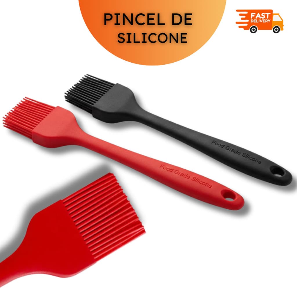 Pincel de Silicone Pincéis Uso Culinário Restaurante Café Bar - 2, 4 ou 10 unidades
