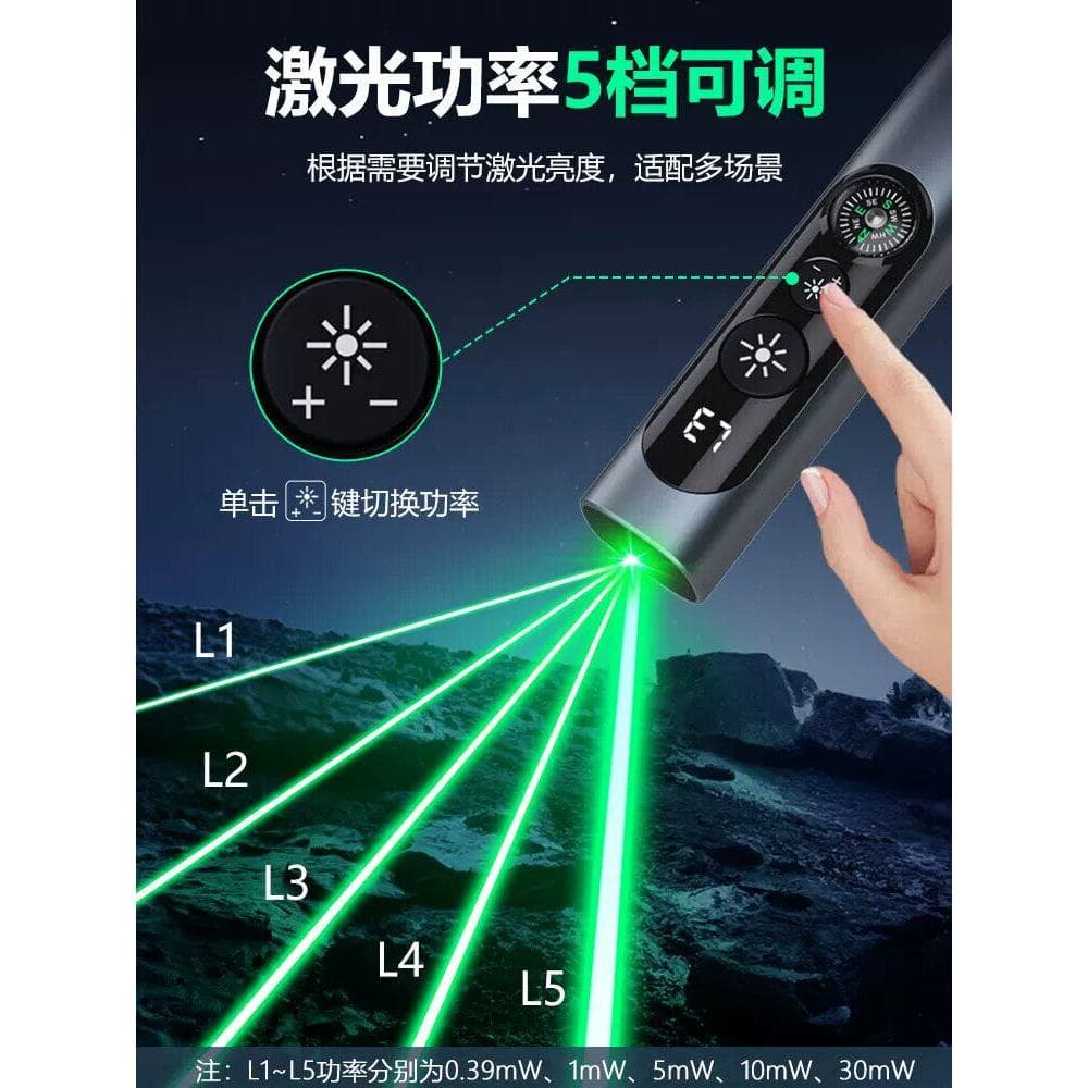 [Good Goods] Nove G309 High-power green laser pointer usb Rechargeable sales presentation laser pointer for real estate,