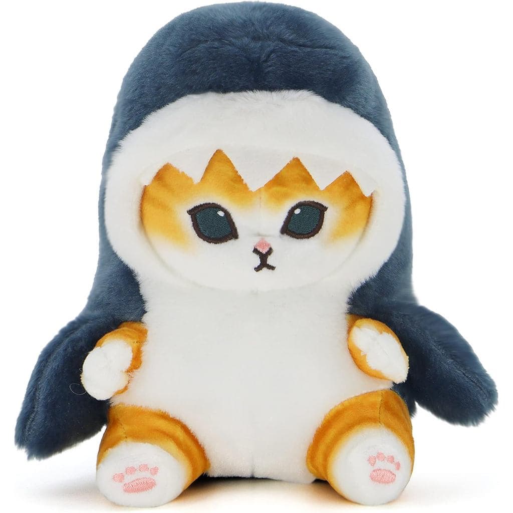 Brinquedo de Pelúcia Kawaii Gato Tubarão, Boneco de Pelúcia, Almofada Macia para Meninos e Meninas (Gato Tubarão, 20cm/7