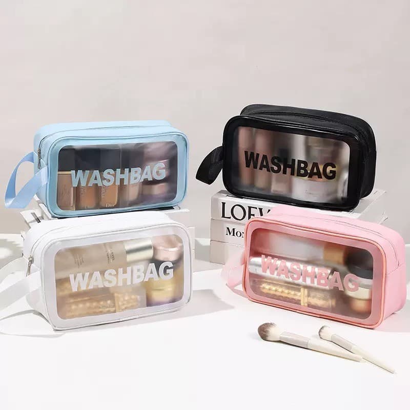 Necessaire Transparente Impermeável, Ideal para Viagens e Organização