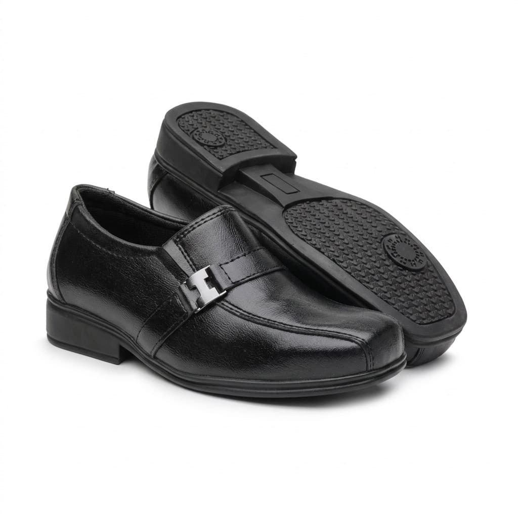 Sapato Infantil Masculino Social Preto Para Casamento Formatura