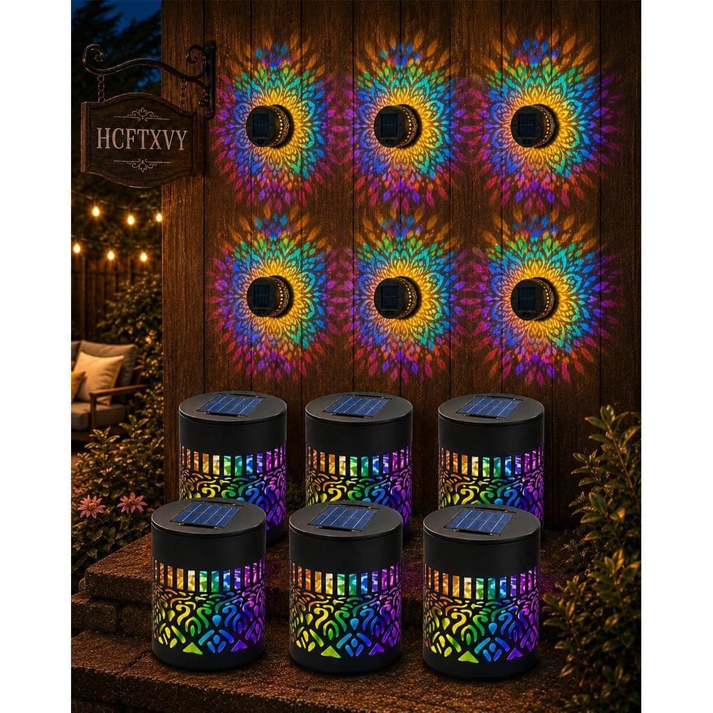 Projetor de mandala solar, à prova d'água, para projeção decorativa em paredes de jardins e pátios externos, adequado pa