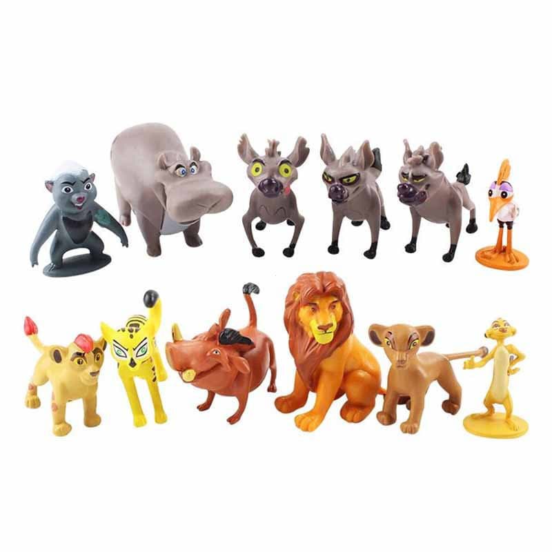 Conjunto de 12 peças de figuras de ação em PVC do filme O Rei Leão, Rei Kane, Simba, Benjai, Behecht GRMD 5MXC
