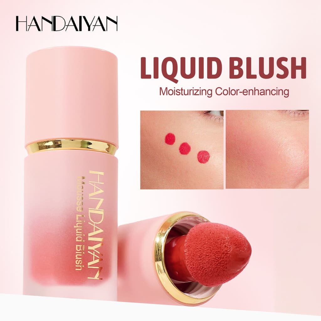 Blush líquido transfronteiriço contorno HANDAIYAN retoque Natural fácil de colorir blush fosco líquido Rouge blush