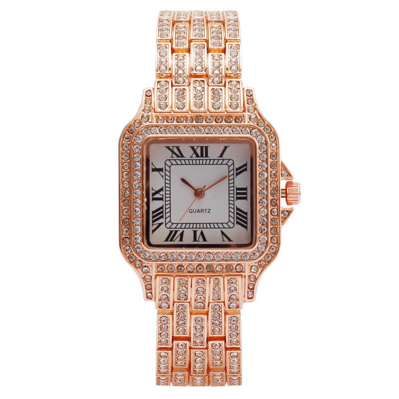 Relógio Importado Feminino Relógio feminino moda Relógio Feminino Dourado/Rosé Comércio exterior exportação trans