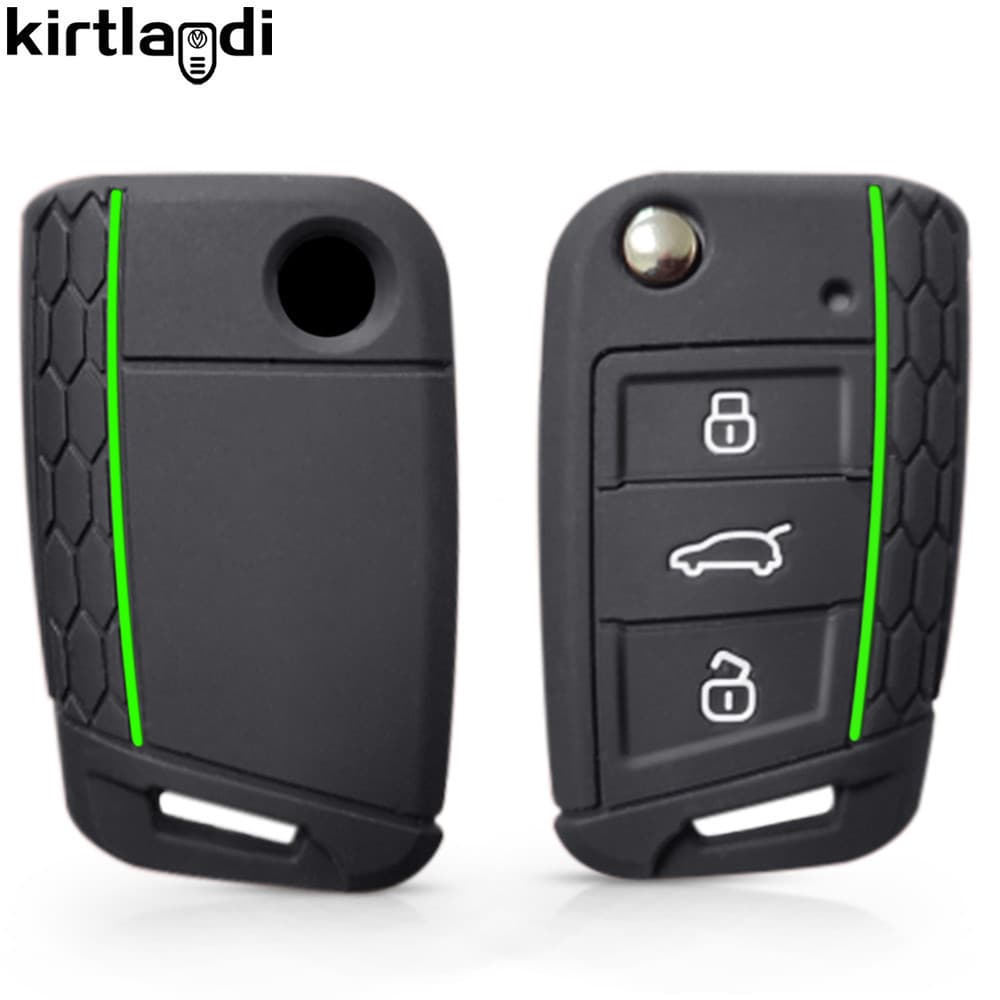 Adequado para Volkswagen T-Roc, Golf 7 Cross, POLO, Skoda Karoq, Octavia A7, Fabia, Leon, Rapid, chaveiro de carro Seat