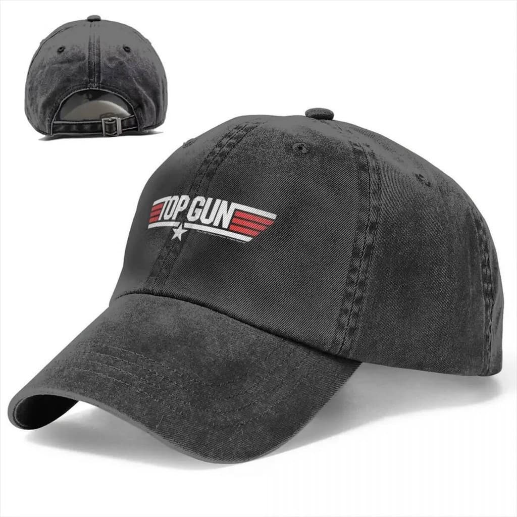 Top Gun Boné De Beisebol Mavericks Filme Vintage Masculino Lavado Chapéu De Caminhoneiro Casual Impressão Esporte Snapba