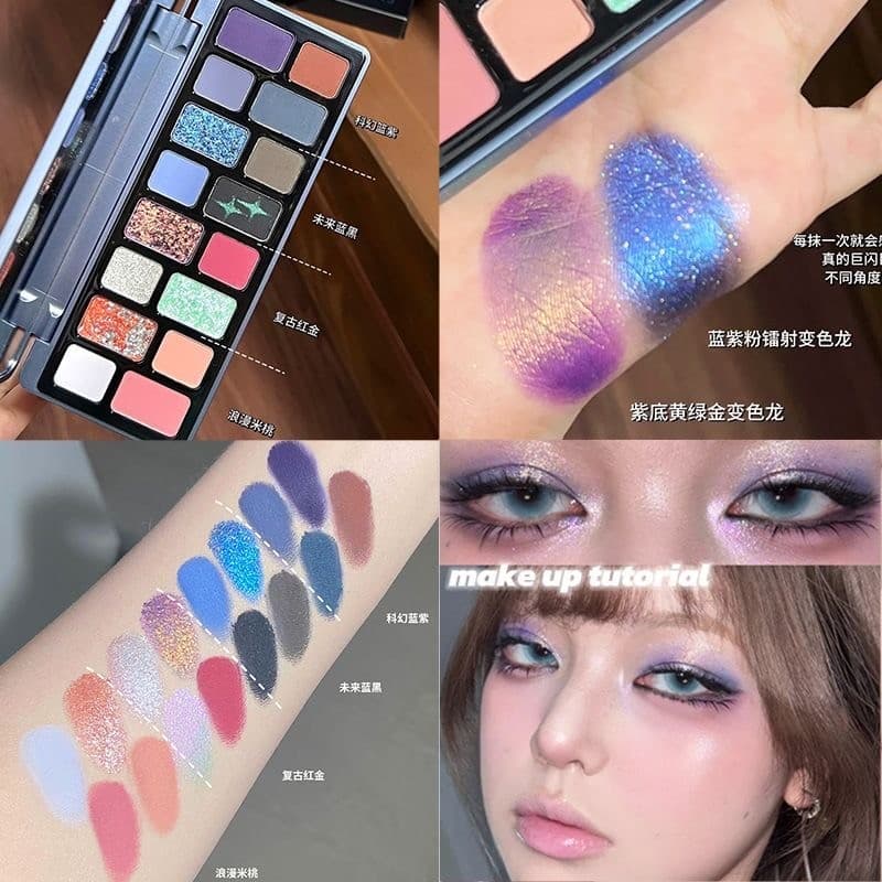 Paleta de sombras CHEERYEP True 16 cores