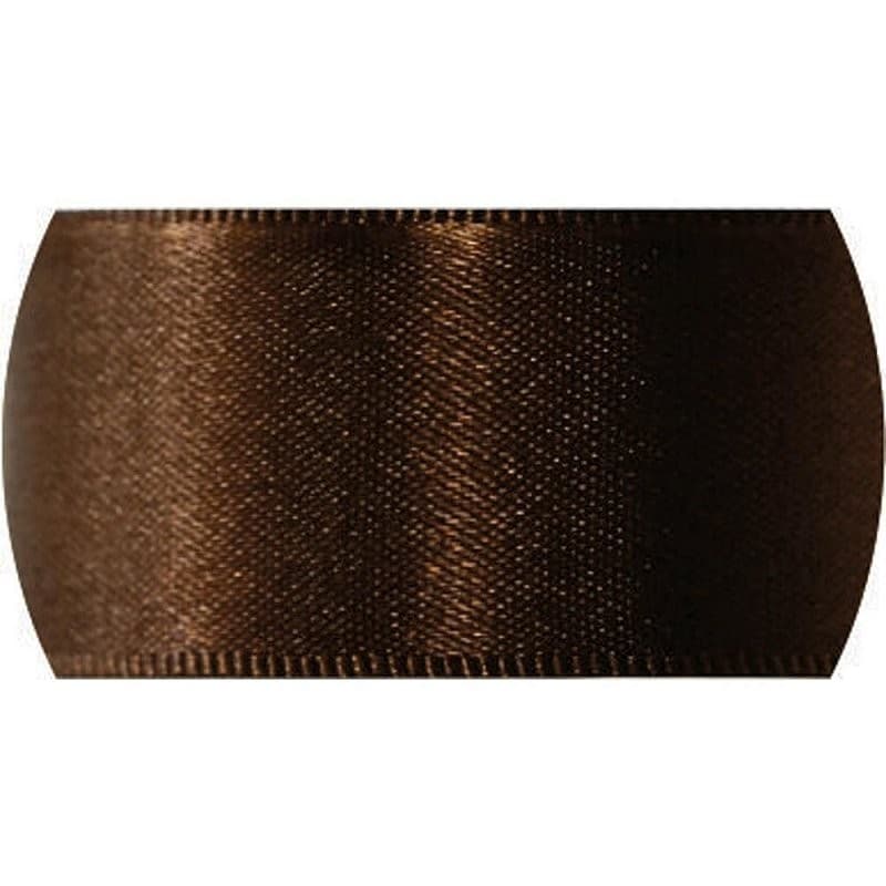 Fita de Cetim 22MM Marrom Café 340 – 10 Metros