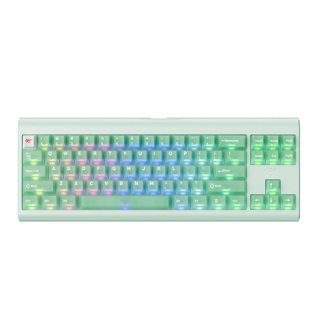 TECLADO ALFANUMERICO DE ATE 114 TECLAS - VERDE KB896L x VKS Gaming keyboard HAVIT