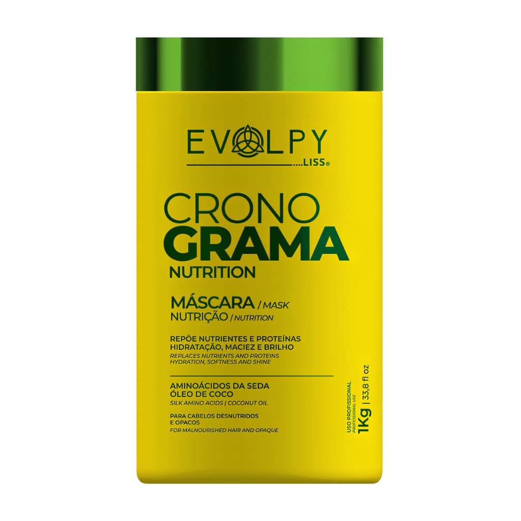 Máscara Capilar Nutrição Cronograma Capilar 1kg Hidratação e Maciez