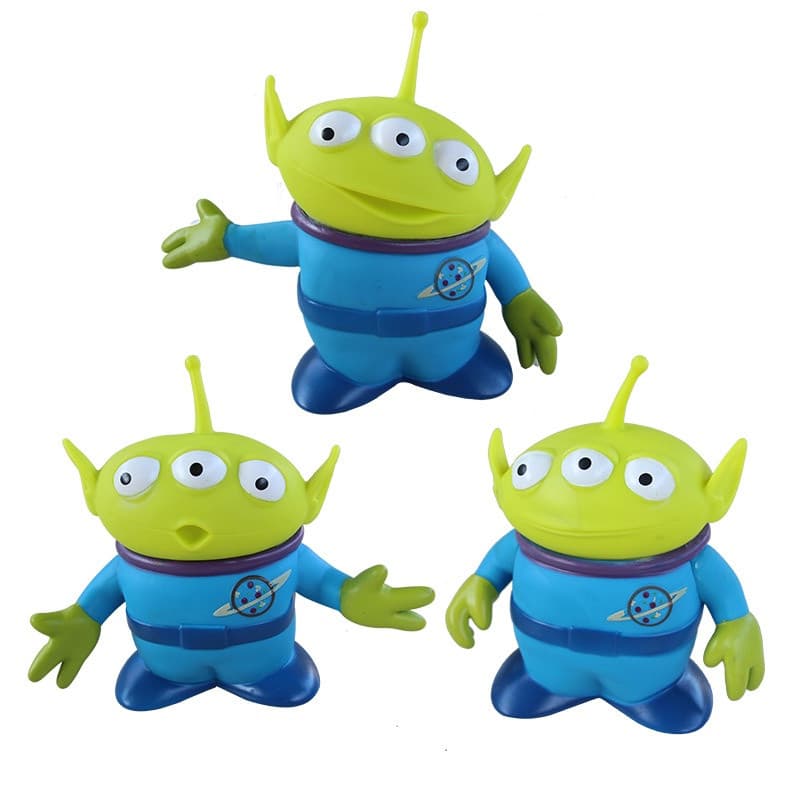 15CM Disney Pixar Movie Toy Story Figura Diferentes Expressões Três Olhos Modelo Alienígena Figurino Para Crianças