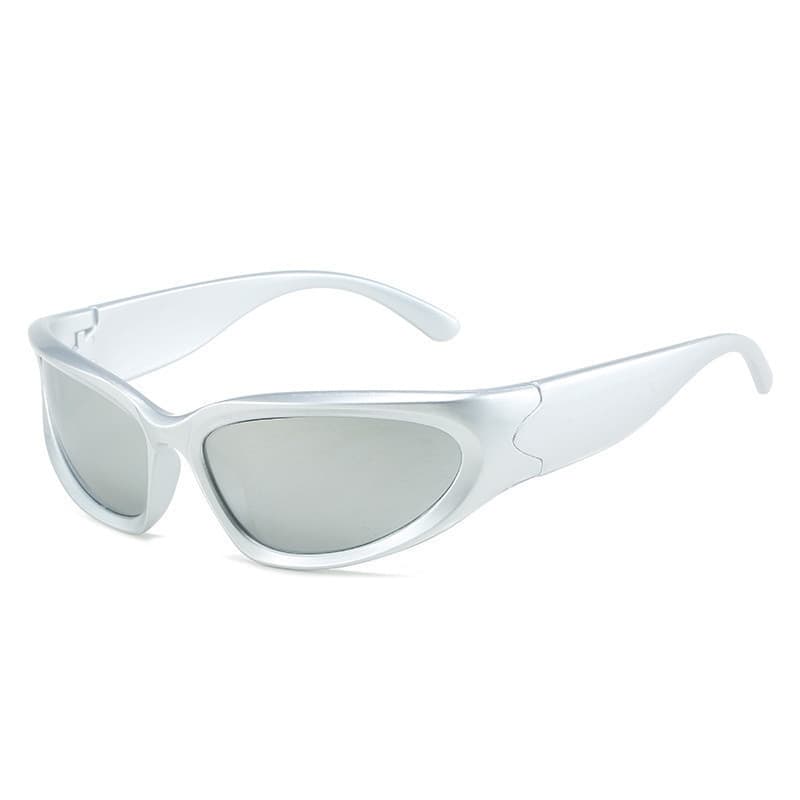 Óculos de Sol da Moda, Estilo Y2K, Cores Vibrantes, Óculos de Ciclismo, Óculos de Sol Estilosos com Design Envolvente.