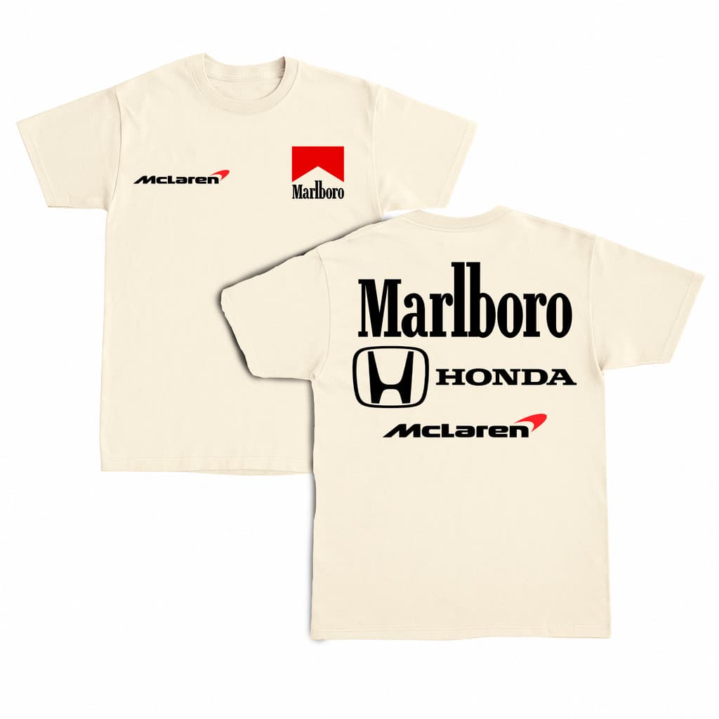 Camisa Camiseta Honda McLaren Formula 1 Unissex F1 StreetWear 100% Algodão