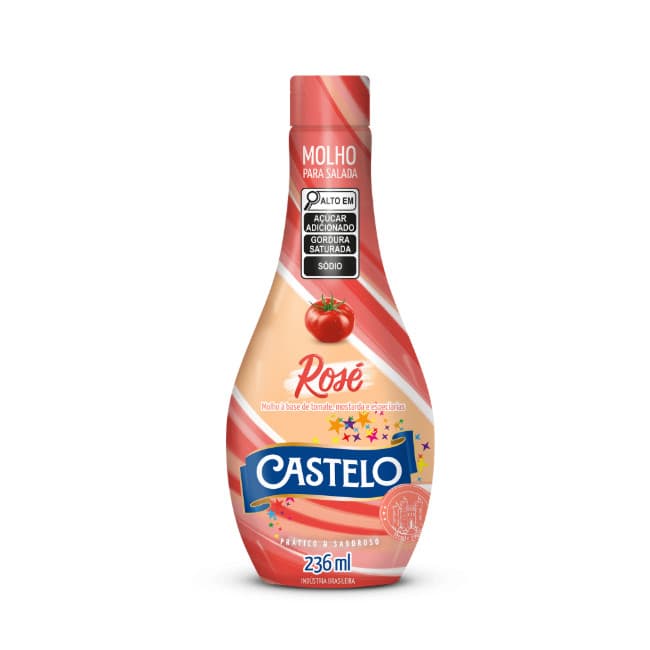 Molho Rosé para Salada - Castelo - Squeeze 236ml