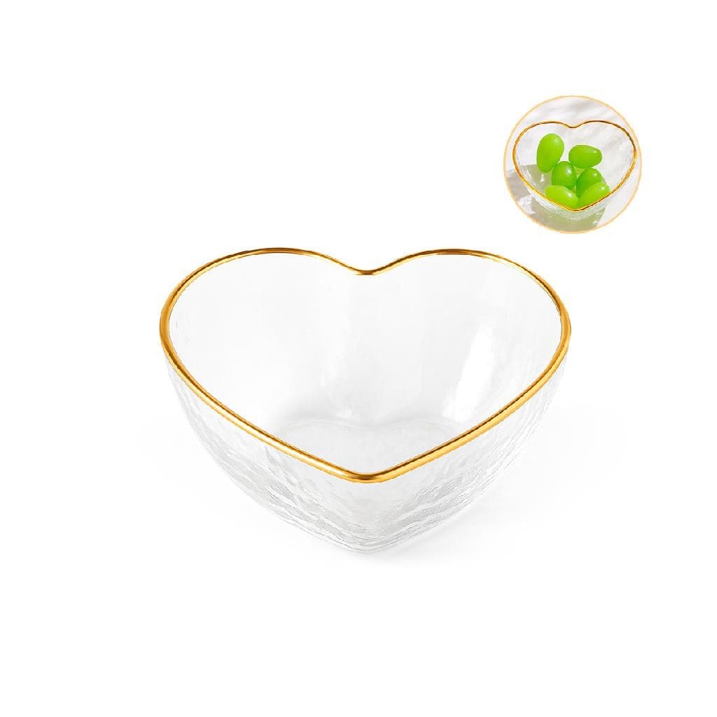 Bowl Vidro Coração petisco servir 9cm pote 120ML decoração molheira centro de mesa Sobremesa