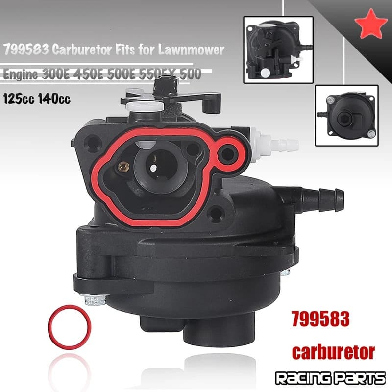 Carburador 799583 para Cortador de Grama Briggs & Stratton 300E 450E 500E 550EX 500 125cc 140cc 08P502 8P502 09P602 Moto