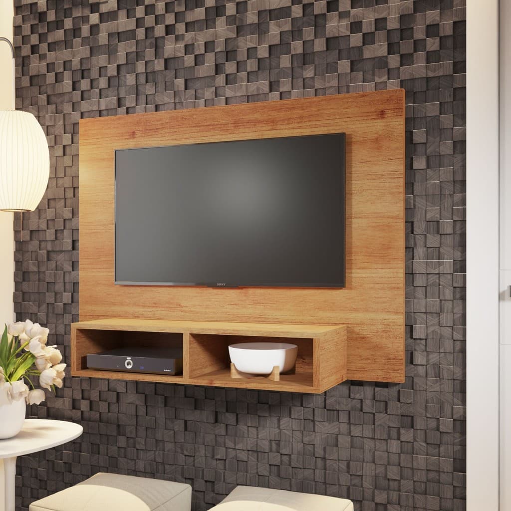 Painel Tv Jazz P/TV ate 43 Polegadas  com Nicho - Mel