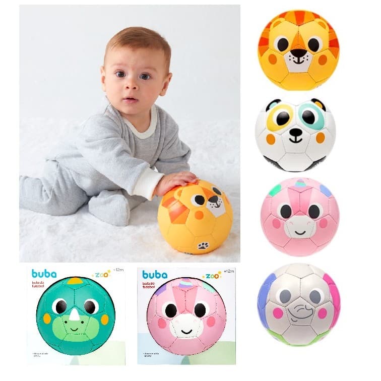 Mini Bola Infantil Buba Bola de Futebol Mini BubaZoo