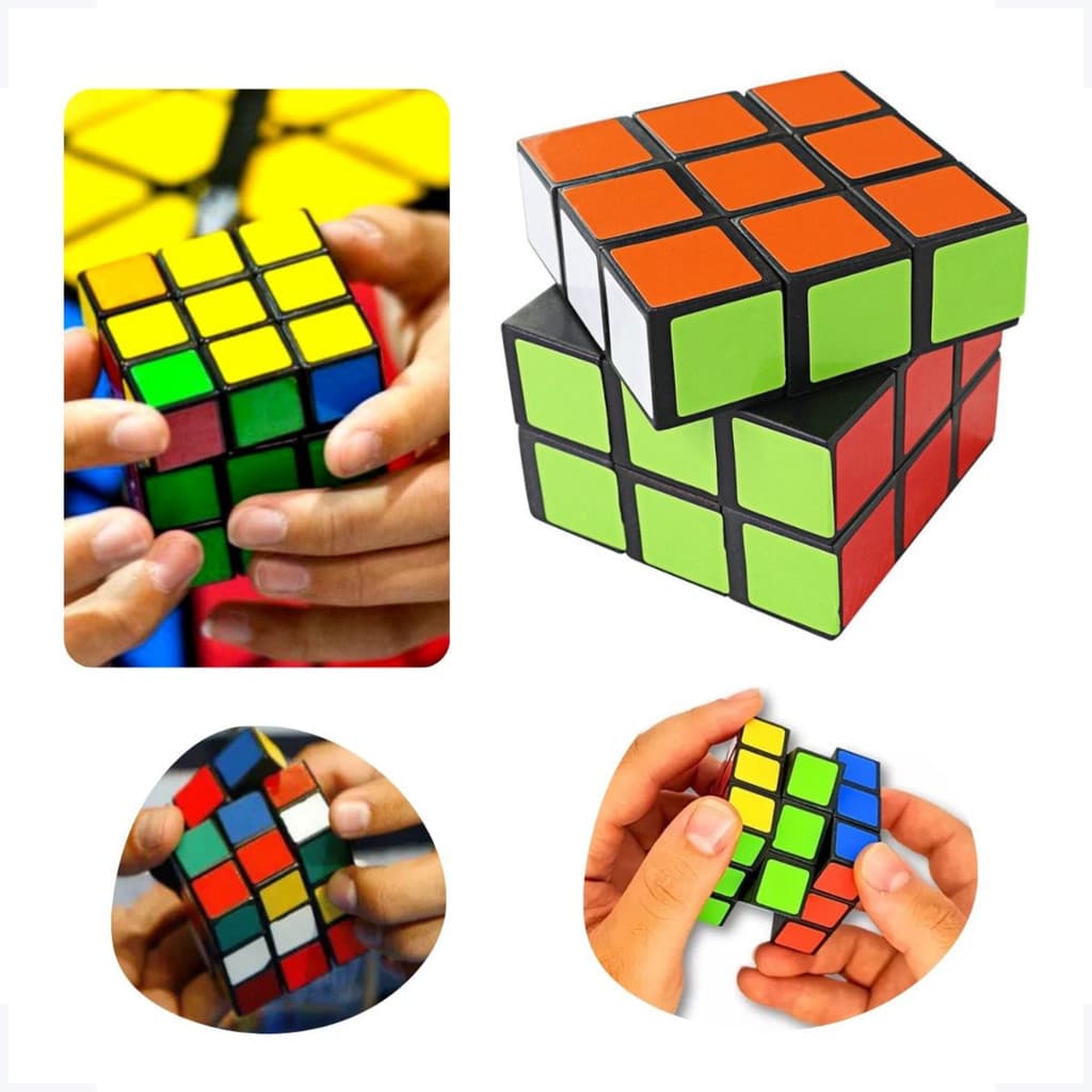 Cubo Mágico 3x3 Brinquedo Educativo Competição Interativo Jogo Dia das Crianças Presente Divertido Lazer Lembraça