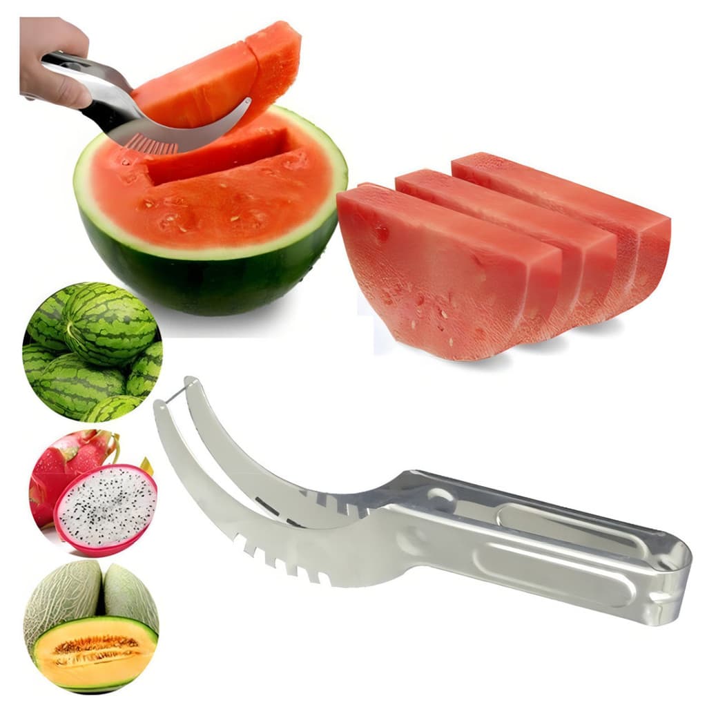Cortador Fatiador Pegador De Melancia Melão Frutas Aço Inox