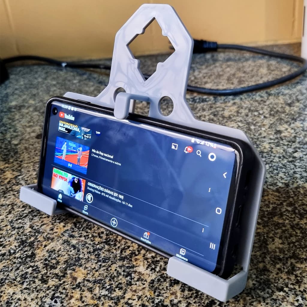 Suporte para Celular de Parede Tomada Carregador Porta Celular Universal Apoio Smartphone Mesa Escritório