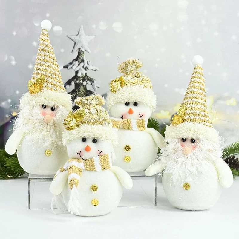 Papai Noel Boneca De Neve Decoração De Natal Pelúcia Ornamento Feliz Para O Ano Novo Em Casa Pendente Da Árvore
