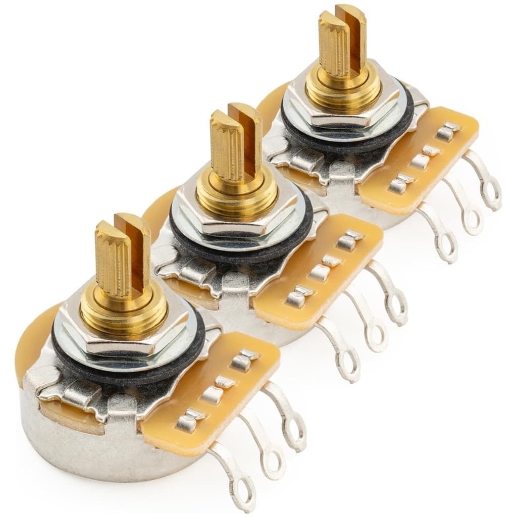 3x Potenciômetros Cts Para Contra Baixo Jazz Bass 250k Volume e Tone - Série 450G